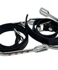 Prince Of Wales Rhinestone Bling Riding Spurs For Women With Leather Straps Chrome Plated Zinc Alloy Bumper Spurs