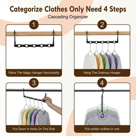 Straight Up Heavy Duty Space Saving Hangers 10 Pack Smart Closet Organizers For Coats And Suit Jackets Slim Vertical Multi Garment Holders That Crush Clutter And Keep Your Fit Lookin Sharp