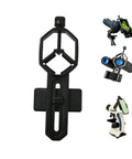 Smartphone Telescope Adapter with Quick Lock Mount for binoculars, monocular, microscope, spotting scope; 8-shape caliper visible