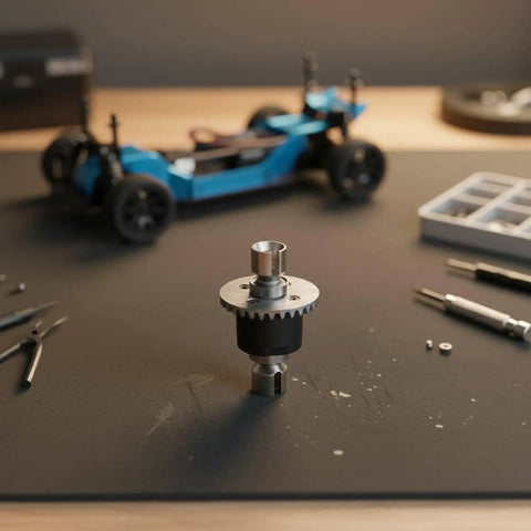 RC Car Differential Gear Component Set For Stable Power Transmission And Durable Metal Construction Direct Fit Replacement