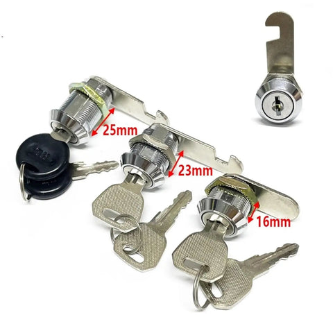 Drawer Cam Lock For Cabinet Mailbox File Box Locker And Tool Chest Heavy Duty Metal Security Latch with keys and size in mm