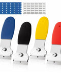 Razor Blade Scraper Kit With Four Scrapers And Forty Replacement Blades Metal And Plastic For Glass Caulk Adhesive Stickers Decals