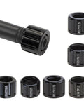Thru Axles Nut M12 M15 Thread For Front And Rear Bike Hubs Tube Shaft Skewer Cap Quick Release Nut Set in black aluminum