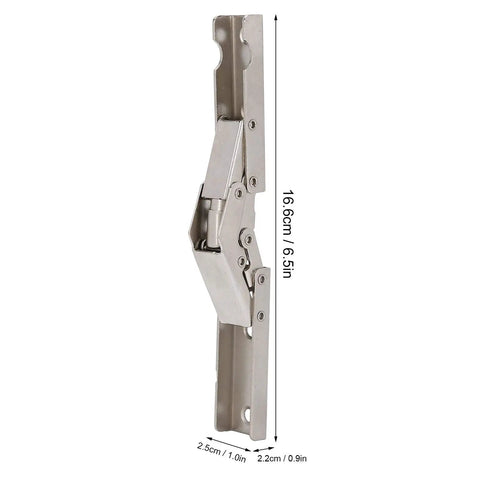 Four Pack Bridge Shaped Cabinet Hinges With Heavy Duty 10kg Capacity, side view showing soft close mechanism.