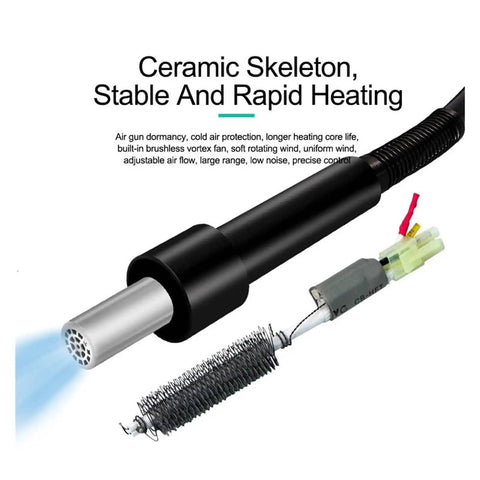 All In One Hot Air Soldering Station And Heat Gun For PCB Repair DIY Projects Pro Grade Rework Tool heating element detail