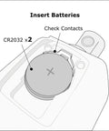 Battery insertion guide for Pro Grade Digital Torque Adapter 25 To 250 Foot-Pounds with CR2032 batteries