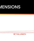 Dimensions chart of 1/16 Inch ER70S-6 Mild Steel TIG Filler Rod, showing 36-inch full length measurement for welding.