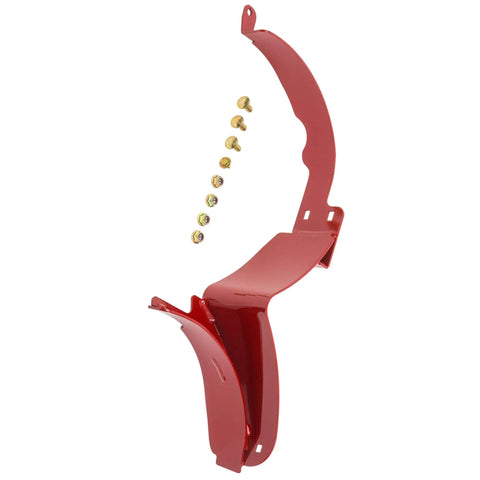 Genuine Toro 116-8841 Mulch Kit OEM Replacement Part showing red curved metal part with screws for lawn mowers.