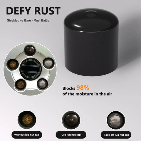 24 Piece Lug Nut Covers Set For 21 To 23 Millimeter Inner Nuts With Flexible Fit Anti Skid Inner Coating Easy Removal Clip