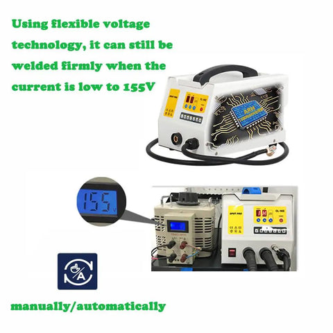 Heavy Duty 3KW 220V Spot Weld Dent Puller Kit with digital display and control panel for auto repair.