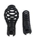Badass Manganese Steel Drain Auger Cutting Heads 7 Piece Set for pipe blockage with two black spiral springs.