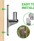 Heavy Duty Gate Hinges For Farm Gate Outdoor One Piece No Weld Chain Link Fence Parts With Five Eighth Inch Hinge Pin Two Pack
