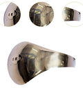 Foil And Epee Hand Guard Replacement Plate For Competition, lightweight 13cm gold protector pad, stainless steel close-up view