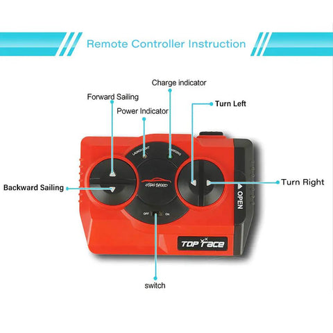 Remote controller for Mini RC Submarine Boat Remote Control Waterproof Diving Toy With Rechargeable Battery Easy Forward Backward Steering And Left Right Turning Pool Beach Ocean Underwater Explorer For Fun Bath Time Play