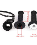 Throttle Cable Kit With Twist Throttle Hand Right Brake Lever And Left Handle For XR80 XR100 CRF70 CRF80 CRF100 Pit Dirt Bikes Baja Mini Bike 196cc 200cc 5.5hp 6.5hp 48 Inch, showing grips and throttle tube.