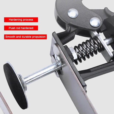 Close-up of the Drawer Front Installation Clamps Kit For Cabinets, Pro Grade Cabinet Mounting Tool With Replaceable Clips