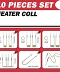 Induction Bolt Heater Kit 110V 1200W Beast Magnetic Tool heating coil set with various sizes displayed on red background