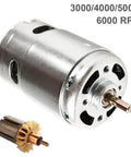 Solid High-Speed Dc Motor With 12-24V Input And Major Torque For Industrial Automation Projects Or Robot Builds featuring a robust metal casing.