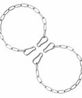 Heavy Duty Outdoor Gate Chain With Hooks For Fences And Gates, Rustproof Stainless Steel Latch Chain, 2 Pack, weather resistant