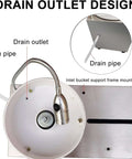 Drain outlet design with stainless steel pipe for Badass Jade And Gemstone Water Grinder with Digital Angle Display