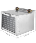 8 Tray Electric Food Dehydrator With 400W Power, 0-12 Hour Timer And 86 To 194 F Temperature Control, stainless steel