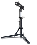 Foldable Bike Repair Stand With Height Adjustable Arm, Beefy Yet Portable Home Maintenance Rack, Sturdy Triangular Base