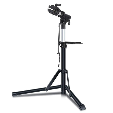 Foldable Bike Repair Stand With Height Adjustable Arm, Beefy Yet Portable Home Maintenance Rack, Sturdy Triangular Base