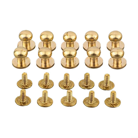 Straight Up Gold Tiny Drawer Knobs With Matching Screws, round gold cabinet knobs with screws for jewelry boxes.