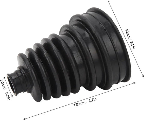 Two Piece Universal CV Boot Kit with four stainless steel clamps for waterproof dustproof CV joint boot on 19mm to 24mm axle shafts
