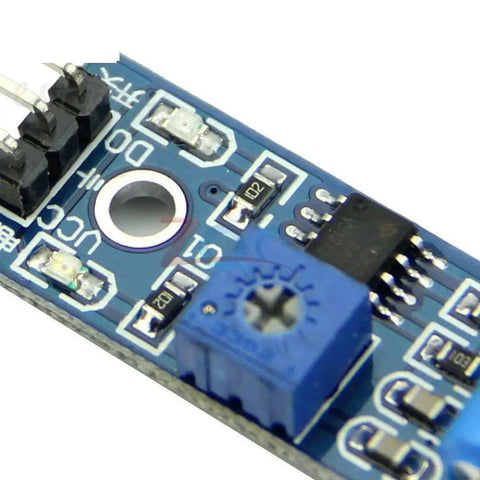 Vibration And Tilt Sensor Module With Alarm Trigger For Arduino Projects, 3.3 To 5 Volt DC, SW 420 Style Motion Induction Switch For DIY Security, Theft Prevention, Earthquake Or Car Alarm Use, blue PCB
