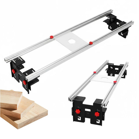 48 Inch Precision Planer Trolley Kit With Reinforced Rails And Router Flattening Sled System Three Axis Height Adjustment