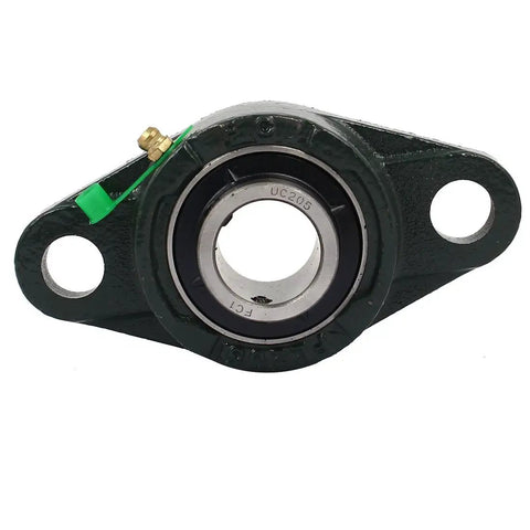 Heavy Duty Flange Block Pillow Bearing With 130mm Length And 25mm Bore Metal Housing For Industrial Machinery Linear Guides CNC Equipment And General Motion Systems With 16mm Mounting Holes FL205