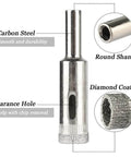 Mesee diamond-coated hollow-core drill bit for tile/ceramic/glass; round shank, 5–12 mm.