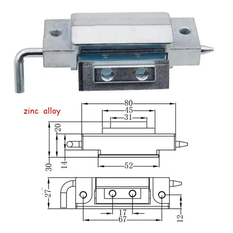 Heavy Duty Hidden Detachable Door Hinge For Industrial Equipment Boxes And Enclosures Concealed Door Hardware For Machinery Cabinets