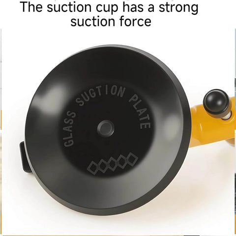 Close-up of heavy-duty vacuum suction cup on Go-To Adjustable Height Setter for countertop leveling.