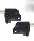 Hardcore 2 Pack Motorcycle Brake Light Switch Set Left And Right Dual Stop Lamp Controls Heavy Duty Black close-up view