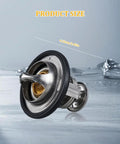 Top Tier Engine Coolant Thermostat With Heavy Duty Gasket Compatible With Honda Civic Crv Crz showcasing size of 6.22cm in steel alloy.
