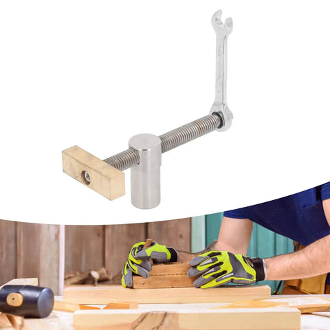 Heavy Duty Desktop Clip Bench Dog Clamp with 19mm Quick Clamp Stainless Steel Brass Stop used on woodworking project