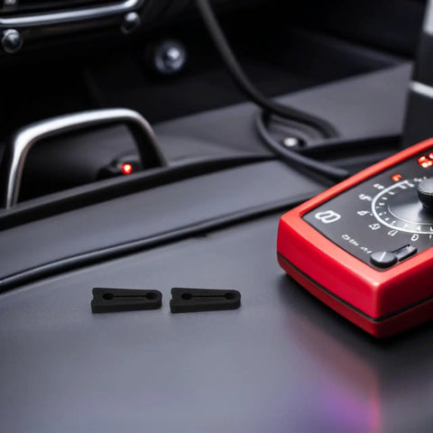 40Pcs Universal Fit Car Door Shock Absorber Pads Rubber Buffer Damper Deadener For Noise Reduction And Super Quiet Latch Guard Cushion To Kill Those Bangs on car dashboard with red tool