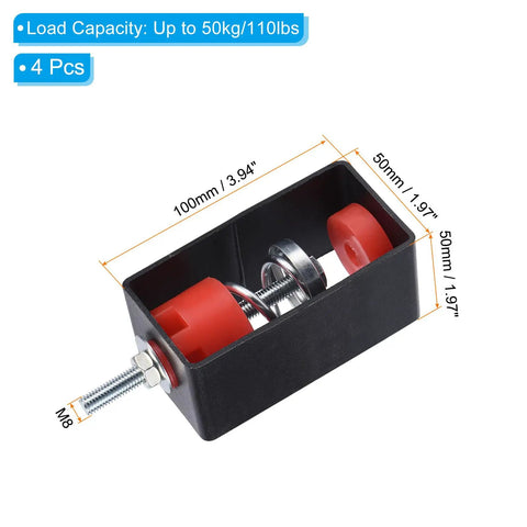 Heavy Duty Spring Vibration Isolators Quieten Room Shakes Fast Drop In Ceiling Mount Hangers For HVAC Systems Bulletproof Suspension Dampers That Curb Bass Rattle Two Pack Steel Frames Grip 110 Lbs Each