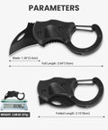 Everyday Carry Dope Mini Pocket Knife With 1.34 Inch Blade, Keychain Box Cutter, including dimensions and weight diagram.