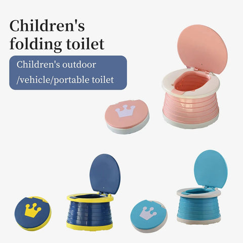 Foldable Toddler Travel Potty With Disposable Bags For Road Trips And Car Rides Totally Portable Toilet For Kids On The Go Emergency Training Seat And Storage Bag