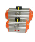 Heavy Duty Pneumatic Aluminum Rack And Gear Linear Rotary Cylinder Actuator With Single And Double Acting Operation For Industrial Automation Aluminum Body One Half Inch Size - two units