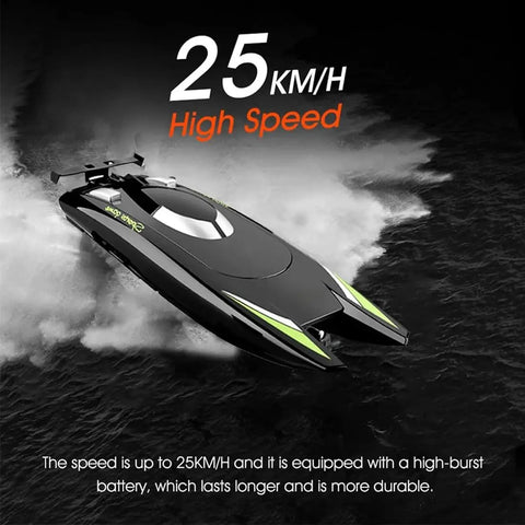 Crazy Fast RC Racing Boat For Adults With Dual Motors Two Point Four GHz Remote Control Waterproof Hull 32cm High Speed