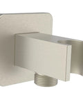 All Brass Wall Supply Elbow With Flange No Fuss One Piece Design Half Inch NPT Female Inlet G Half Inch Outlet Hand Shower Holder