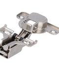 95 Degree Concealed Cabinet Hinges With Soft Close Easy Install For European Frameless Wardrobes And Bookcases Adjustable Door Hinge System Delivers Smooth Quiet Operation And Ample Access In Busy Kitchens, metal hinge close-up.