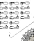 8 Pack 12 Speed Bike Chain Quick Link Set For Mountain And Road Bikes Reusable Steel Missing Link With Chain Hook Durable