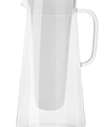 Portable Water Filter Straw for Hiking and Travel inside clear pitcher