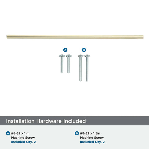 Champagne Bronze Cabinet Pull 12-5/8 Inch Center To Center Bar Handle with included screws for cabinets and drawers.
