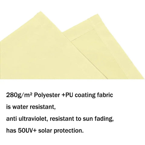 Tough As Nails Patio Awning Replacement Fabric Cloth 12x10 Foot Sun Shade Material Polyester With PU Coating Waterproof UV